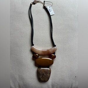 Chico's Earthy Tones Statement Necklace